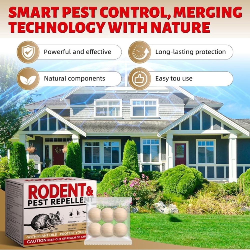 36 Balls Natural Plant-Based Mice Deterrent for Indoor and Outdoor Use - Picture 2 of 8